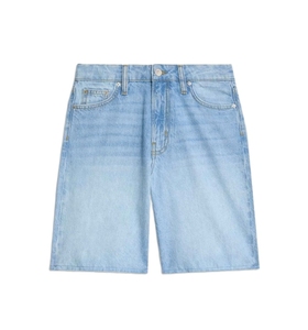 Shorts en jean pour homme à jambes larges personnalisables, 100% coton, de haute qualité, respirants, décontractés, pour l'été - Product Image 4