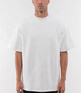 Camiseta de Manga Corta para Hombre, Cuello Redondo, Color Gris, Corte Holgado, Informal, Color Sólido, Algodón, Jersey, Tejido de Punto, Estampada, Streetwear, Personalizada - Product Image 2