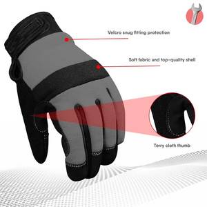 Gants de travail de sécurité en cuir véritable durables pour les mécaniciens, les ouvriers du bâtiment et les utilisations en extérieur - Product Image 3