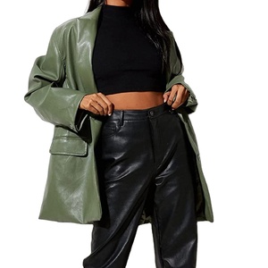 Chaqueta de Cuero con Cremallera para Mujer Talla Grande, Ropa de Moda, Chaqueta de Cuero PU para Dama, Ropa de Invierno, Nuevo Estilo, Chaqueta de Cuero para Mujer - Product Image 2