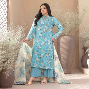 SEBAHAT Collection trois pièces broderie costumes pour femmes belle élégante Viscose indienne et pakistanaise tenue de fête - Product Image 4