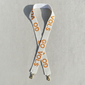 Go Vols Orange White Handmade Beaded Embroidered Modern Shoulder <b>Bag</b> <b>Strap</b> Fashion Purse <b>Replacement</b> Bulk Manufacturer - Product Image 1