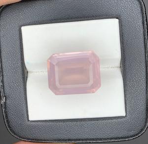 Cuarzo Rosa Natural Facetado, Piedra de Cristal Rosa Suelta para la Fabricación de Joyas, Anillos, Colgantes y Pendientes - Product Image 1
