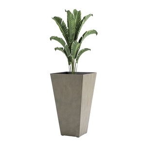 Jardinières métalliques hautes de 22 pouces, lot de 2, décoratives, rectangulaires, pour balcon, en fer galvanisé, grands pots métalliques pour extérieur - Product Image 3