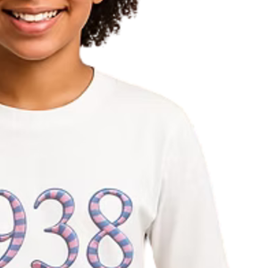 Sudadera Blanca para Niñas con Bordado 3D en Relieve, Estilo Casual, Manga Larga, Cómoda para el Día a Día - Product Image 2