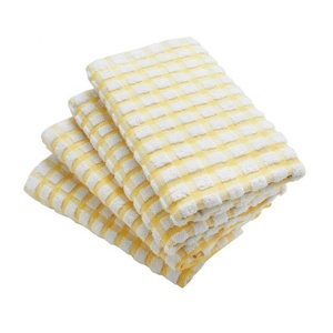 Sublimation de haute qualité à la mode Floral brodé Golf cuisine GOTS certifié coton biologique durable 45X66 torchons - Product Image 4