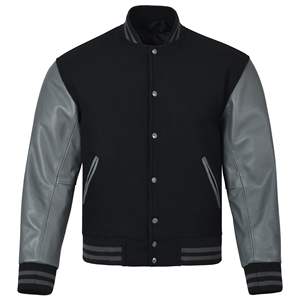 Chaqueta Varsity de Lona Recubierta de Secado Rápido Personalizada para Hombre, 100% Algodón, Cortavientos, Impermeable, Tallas Grandes, Largo Regular, Venta al Por Mayor - Product Image 1