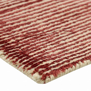 Tapis en laine bleu turquoise foncé, épais, à texture mélangée, moderne, antidérapant, écologique, tufté à la main, pour salon et salle de bain - Product Image 5