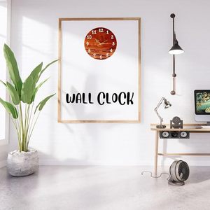 Handmade Wooden Wall <b>Clock</b> Silent Non Ticking Round Quartz <b>Battery</b> Powered Decorative Timepiece for Living Room Bedroom Office - Product Image 4