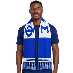 Phi Beta Sigma <b>Scarf</b> Royal Blue White Greek Letter Knit Fringed Winter <b>Scarf</b> Fraternity Warm <b>Neck</b> Wrap Greek Organization - Product Image 1