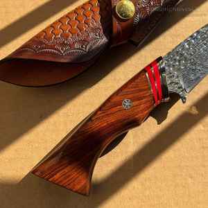 Cuchillos de Caza Premium Hechos a Mano, Venta al Por Mayor, Cuchillos de Supervivencia para Camping, Hoja Fija de Acero con Alto Contenido de Carbono - Product Image 5