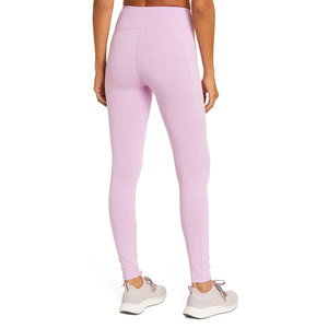 Hot Sale Women Yoga Gym <b>Leggings</b> Simple Mid Solid Breathable Quick Dry Spandex/<b>Polyester</b> High New Design Comfortable - Product Image 4