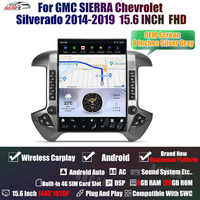 Autoradio multimédia Android 13 15,6'' avec GPS pour GMC Sierra Chevrolet Silverado 2014-2019