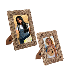 Cheap Price Seagrass Picture <b>Frames</b> Wholesale Picture <b>Frames</b> <b>4x6</b> 3x5 5x7 for Wall Desk Bookshelf Tabletop - Product Image 1