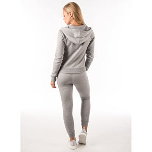 Ensemble de survêtement unisexe en molleton de coton respirant et à séchage rapide, coupe ajustée, 2 pièces, avec fermeture éclair et boutons, écologique, pour l'hiver - Product Image 4