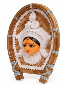 Durga Wooden Wall <b>Hanging</b> Carved Rattan Frame Traditional Style Multifunction Living Room Decor Single Hook Type Installation - Product Image 4
