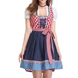 ชุดเดรส Dirndl ปักลายแบบบาวาเรียนสำหรับผู้หญิง ชุดงานเลี้ยงเทศกาล ชุดแบบดั้งเดิมสำหรับเทศกาลอ็อกโทเบอร์เฟสต์ - Product Image 2