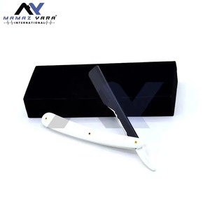 Navaja de Afeitar Recta de Acero Inoxidable Personalizada Premium, Cuchilla Única Profesional para Barbería y Salón, Herramienta para Afeitar Cara y Garganta, OEM - Product Image 4