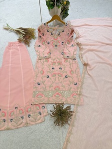 Nuevo y exclusivo salwar kameez de diseñador para fiestas, estilo indio y pakistaní, disponible en Samp Corporation. - Product Image 3