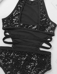 ชุดเต้นรำเด็กผู้หญิง 4-14 ปี ประดับเลื่อมวิบวับ สำหรับเต้นบัลเลต์ ยิมนาสติก ชุดจั๊มสูทสำหรับเรียนเต้น ออกกำลังกาย และการแสดงบนเวที - Product Image 3