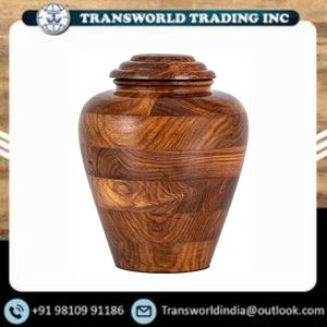 Luxury Wooden Funeral Urn for Human Ashes Handmade <b>Memorial</b> Cremation Keepsake Decorative Adult Wooden Ashes Container For Sale - Product Image 5