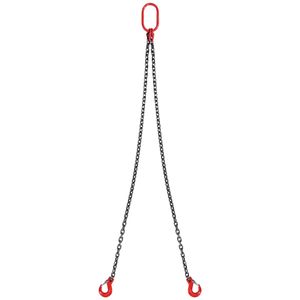 Paranco a catena G80 per motore, fune di sollevamento da 5/16 pollici x 5 piedi, capacità 6600 libbre/3 tonnellate, ganci per sollevamento motori per impieghi gravosi - Product Image 2