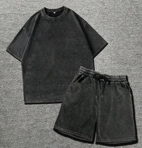 Conjuntos de Camisetas y Pantalones Cortos para Hombre de Verano, Transpirables, Precio al por Mayor, Camisetas para Jóvenes y Adultos, Conjuntos Casuales de Moda para Hombre - Product Image 1