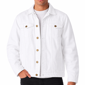 New 2026 Premium Quality Men Classic Black Jean <b>Jacket</b> Fashion Denim Coat OEM/ODM Manufacturer Wholesale - Product Image 2