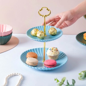Elegant Metal Dessert <b>Stand</b> Refined Finish With Durable Construction Ideal For Wedding Party And Home Table Styling Classic Iron - Product Image 6