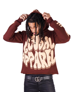 Vente en gros Fabricant Hoodie Streetwear Décontracté Oversize en Molleton 100% Coton avec Cordons de poche, Bords coupés et Ourlet brut, Coupe classique - Product Image 1