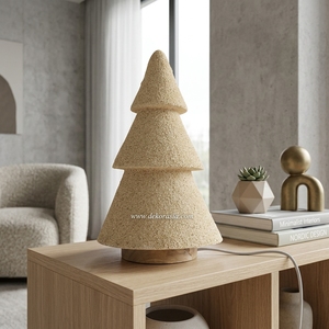 Lampe de table électrique en résine de style arbre moderne avec commande tactile, couleur personnalisable, design simple pour chambre à coucher, salon et bureau - Product Image 6