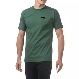 T-shirts de sport pour hommes en Spandex/Polyester respirants et écologiques à faible MOQ, séchage rapide, confortables, service OEM personnalisé pour la vente en ligne - Product Image 2