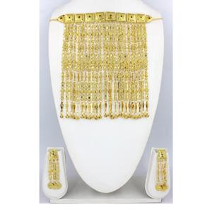 Martasha designer islamique ramadan spécial plaqué or EAU bijoux spécial dubai bijoux collier boucle d'oreille ensemble arabe bijoux - Product Image 1