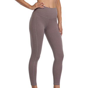 Base Layer Women's Fitness Clothing Legging Tights Seamed Stitched High Waist 4 Way <b>Stretch</b> Feature Leggings For Women - Product Image 5
