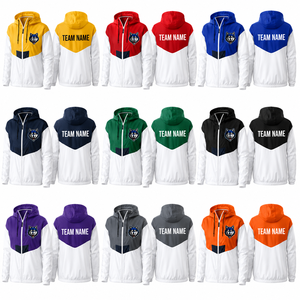 Custom Women's Windbreaker <b>Jacket</b> <b>Lightweight</b> Water Resistant Team Running Training Coat OEM ODM Manufacturer - Product Image 2