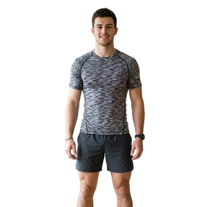 Custom <b>Men</b> Compression Fitness Tee Half Sleeve High <b>Stretch</b> Athletic Gym Sportswear Performance Wear Sporty Blank Jersey - Product Image 1