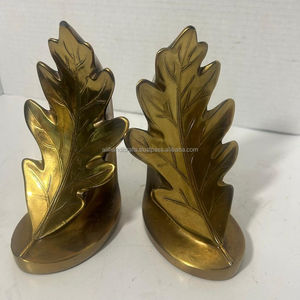 Traditional Metal <b>Bookends</b> With Ship Design Antique Weathered Finish Rectangle Shape Decorative Page Holders 2Pcs - Product Image 3