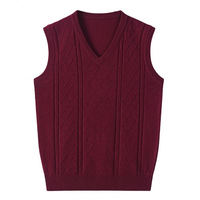Pull en tricot 100 % acrylique respirant, léger, sans manches, très vendu, pull pour homme, confortable, pull en tricot.