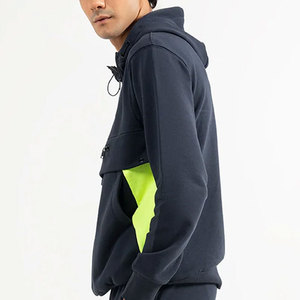 Sudadera con Capucha para Hombre, Corte Regular, Diseño de Bloques de Color, Forro Polar, Estilo Casual para Otoño, Tejido de Punto, con Bolsillos - Product Image 4