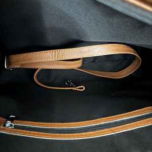 Sac fourre-tout en cuir véritable à poils, style western, pour femme, sac à bandoulière grande capacité avec fermeture éclair, sac de shopping tendance LHTB-0057B - Product Image 5