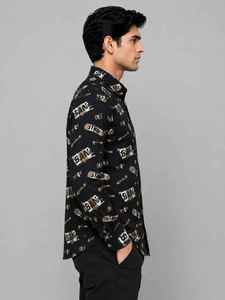 เสื้อเชิ้ตผู้ชายแขนยาวผ้าป๊อปลินย้อมเส้นด้าย ปกคอพับ ระบายอากาศได้ดี กันยับ ติดกระดุม พิมพ์ลายลำลอง สไตล์ธุรกิจ - Product Image 2