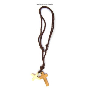 Bone Bead Heart Pendant Necklace Beaded <b>Rope</b> <b>Chain</b> Religious Christian Prayer Jewelry Unisex Gift Party Wedding High Quality - Product Image 2