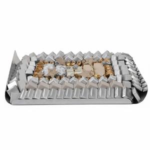 Plateau à chocolat en métal créatif, directement de l'usine, pour la décoration de mariage, le service de bonbons, la présentation de desserts pour occasions spéciales - Product Image 1