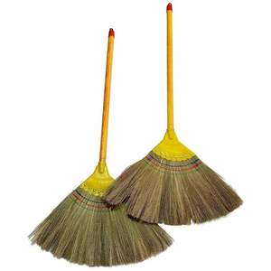 Vietnamese Handmade Natural Grass <b>Broom</b> for Household Floor Cleaning <b>with</b> <b>Wooden</b> <b>Handle</b> - Product Image 1