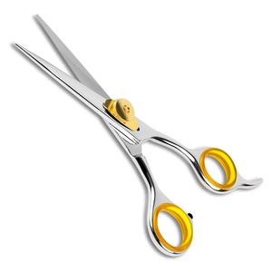 Ciseaux de coiffure professionnels en acier inoxydable à pointe affûtée pour droitiers, manche long, non pliables, pour usage en salon - Product Image 3