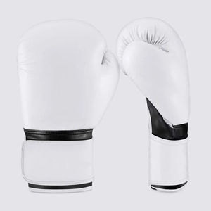 Gants de boxe en cuir bleu avec fermeture Velcro pour adultes, équipement d'entraînement respirant, gants de boxe de la série Pro pour les combattants et les salles de sport - Product Image 2