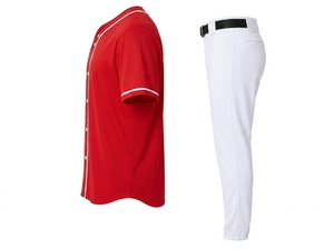 Ensemble d'uniformes d'équipe de baseball professionnelle, maillot respirant haute performance et pantalon de sport pour l'entraînement - Product Image 4