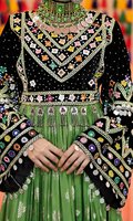 Robe afghane Kuchi OEM ODM pour femme, dernière collection, broderie lourde, pour mariage, soirée et tenue décontractée, coupe trapèze ample