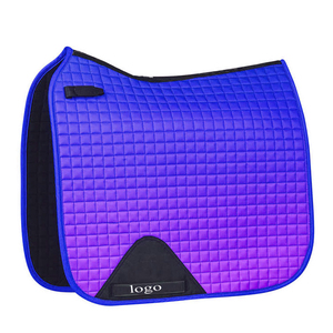 Échantillon Gratuit Tapis de Selle d'Équitation Antidérapant Style Mode Tissu Satin Personnalisé Tissu Coton de Haute Qualité Couleurs Personnalisées - Product Image 5
