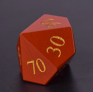 Luxury Hand Carved Natural <b>Red</b> Jasper Gemstone DnD Dice Set Polyhedral RPG Dice Collection with Premium <b>Gift</b> Storage <b>Box</b> - Product Image 4